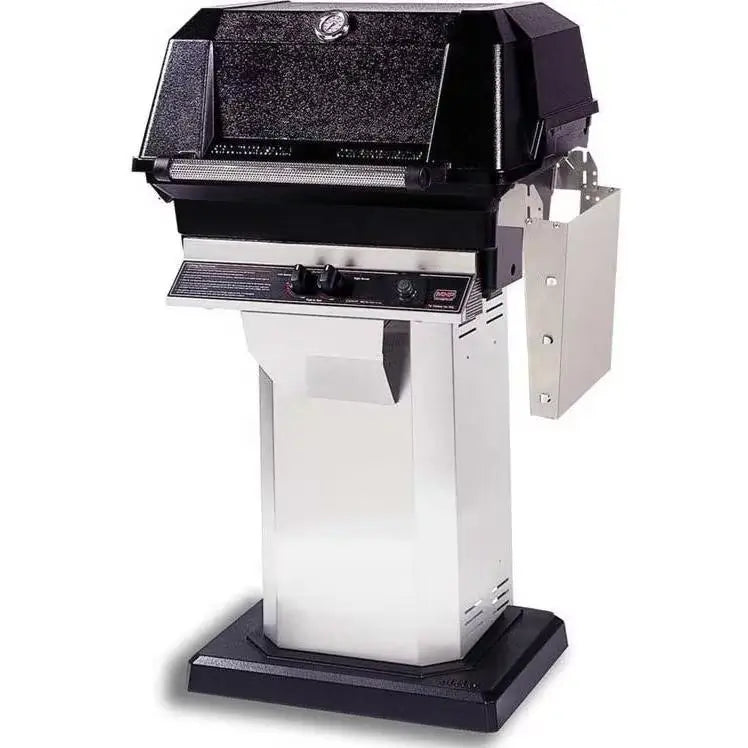 MHP JNR4DD Gas Grill With Stainless Steel Shelves And Stainless Grids