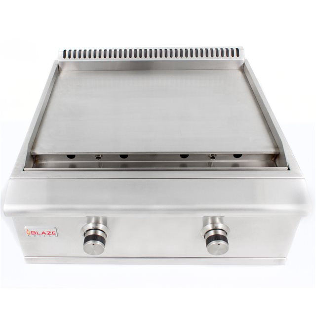 Blaze 30-Inch Built-In Gas Griddle with Dual U-Burners and LED Knobs – LTE Series BLZ-GRID-LTE-NG