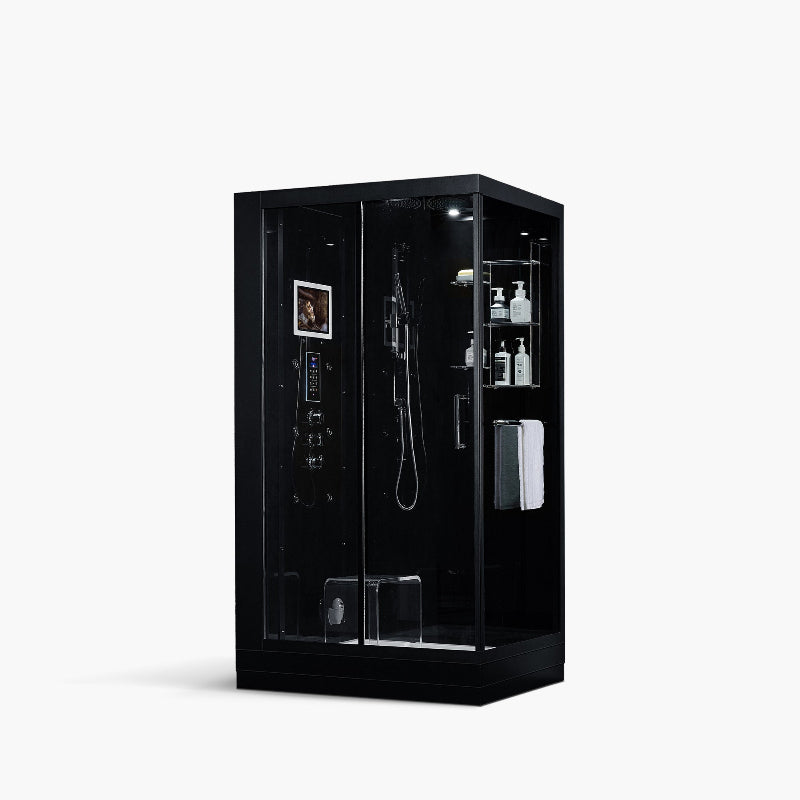 Maya Bath Lucca Steam Shower – Modern Glass Spa with Smart TV, Body Jets & Steam Therapy (Platinum Lucca-L)