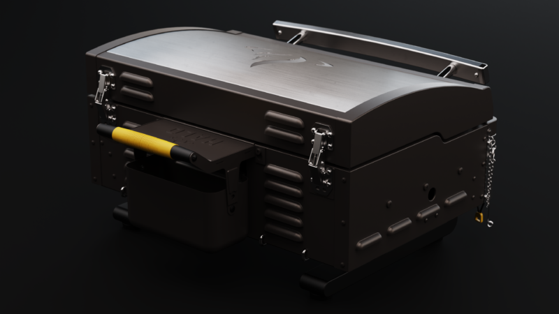 HALO Elite1B Outdoor Countertop Griddle with Dual-Zone Burner and Windproof Inset Plate HZ-1007-ANA