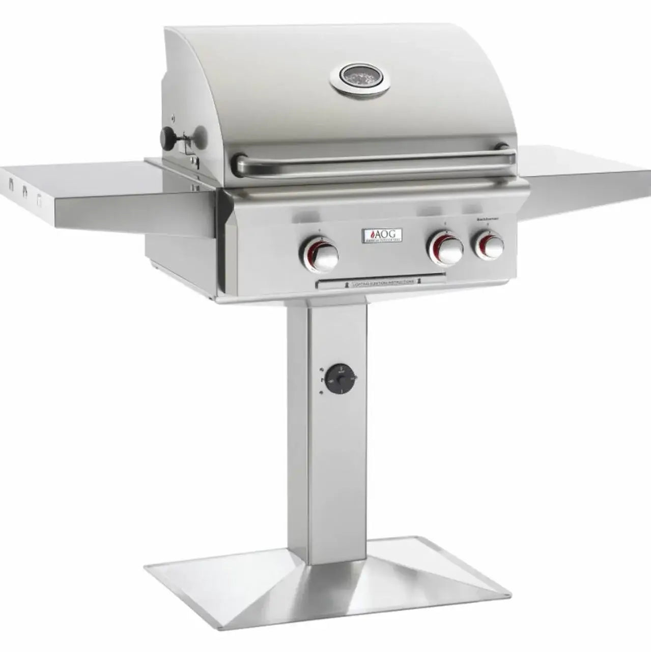 AOG American Outdoor Grill 24-Inch T-Series Gas Grill on Padestal with Rotisserie 24NPT