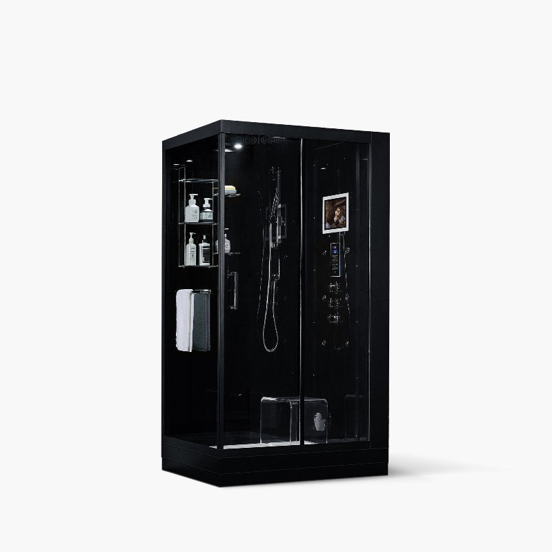 Maya Bath Lucca Steam Shower – Sleek Glass Enclosure with Smart TV, Body Jets & Spa Features (Platinum Lucca-R)
