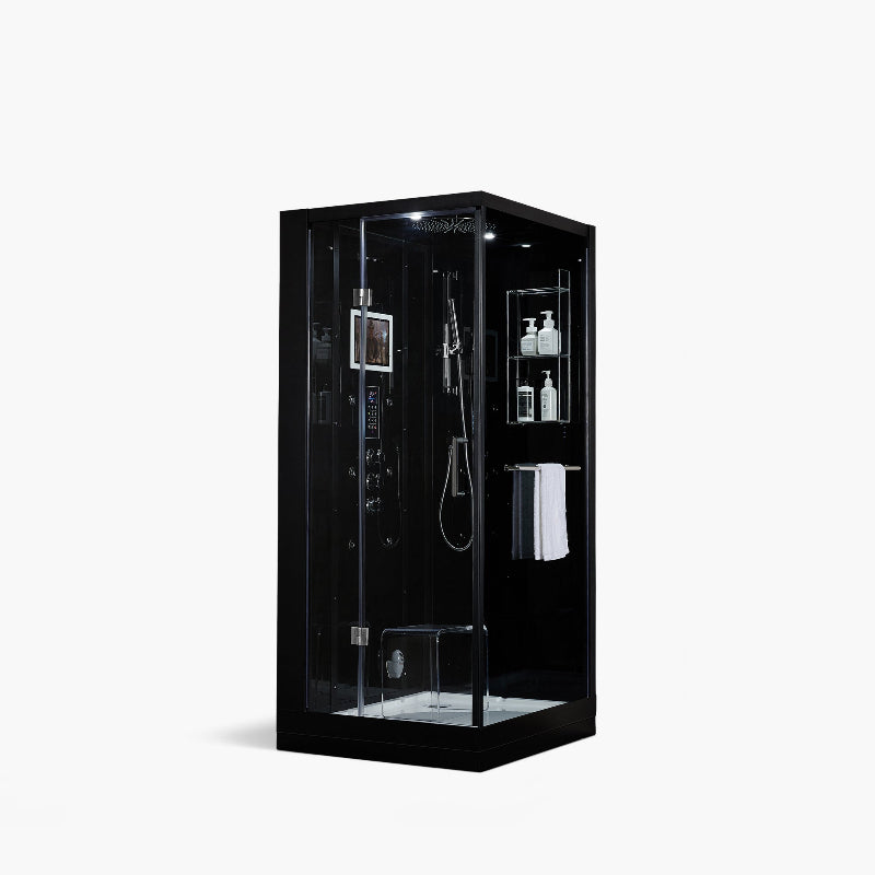 Maya Bath Platinum Arezzo-L Steam Shower – Luxury Whirlpool Spa with Smart TV & Massage Jets