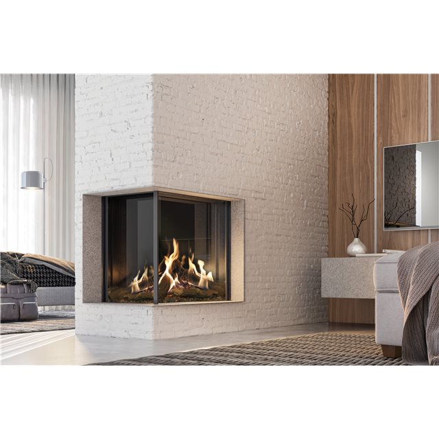 Faber 37x26-Inch 3326 Series Matrix 2-Sided Left Propane Fireplace Indoor FMG3726L-LP