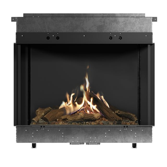 Faber 41x26-Inch 3326 Series Matrix 3-Sided Bay Propane Fireplace Indoor FMG4126B-LP