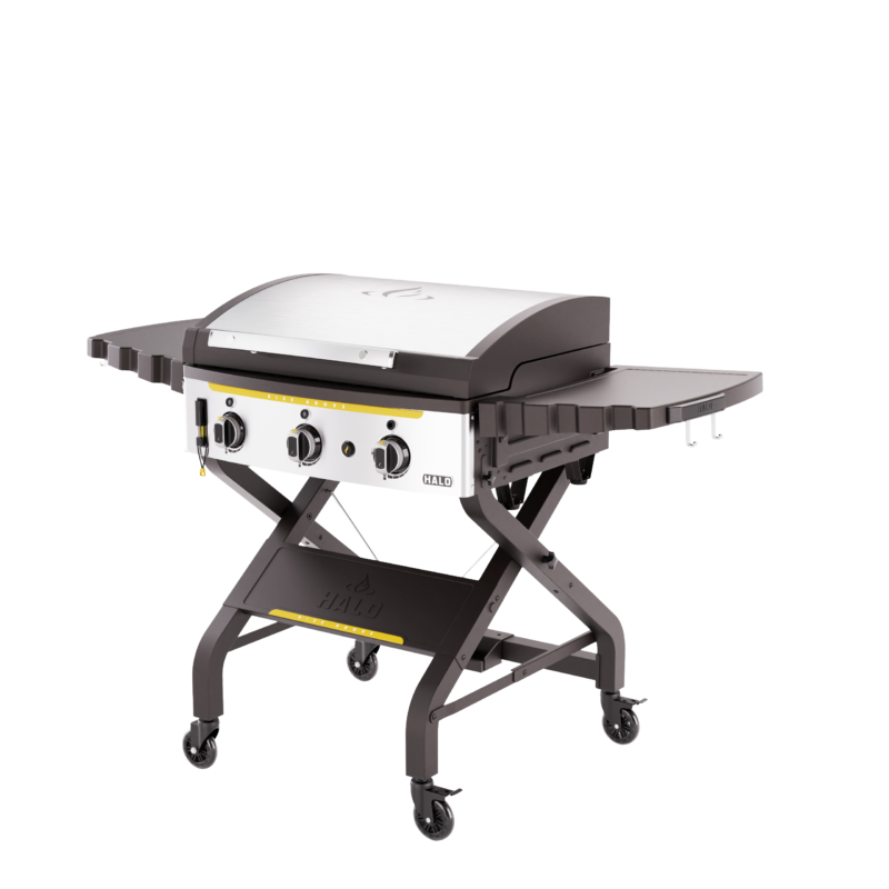 HALO Elite3B Outdoor Griddle with 564 sq in Inset Cooking Surface and Dual-Zone 3-Burner System HZ-1002-XNA