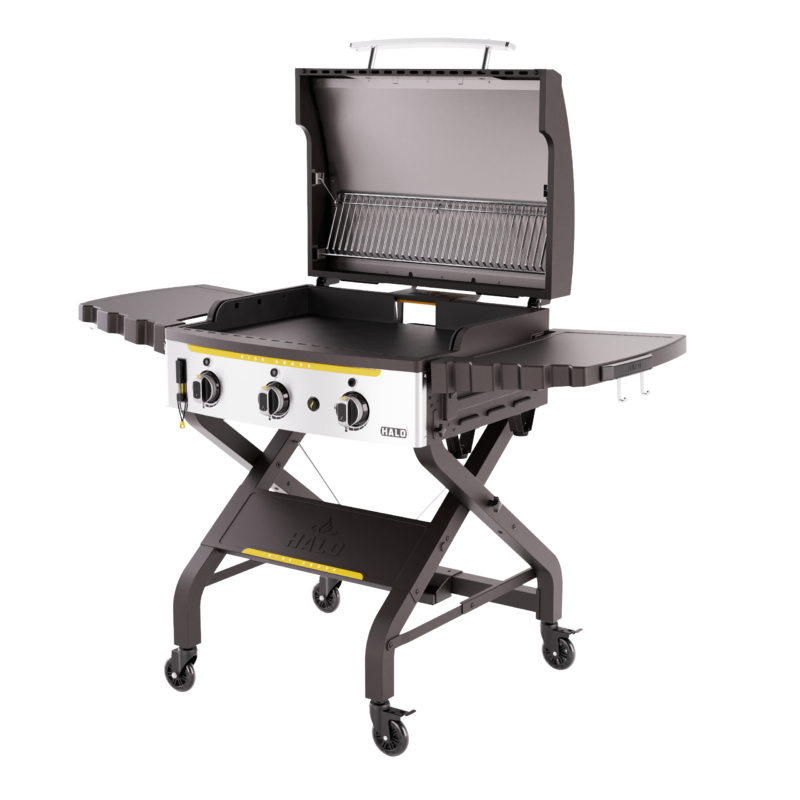 HALO Elite3B Outdoor Griddle with 564 sq in Inset Cooking Surface and Dual-Zone 3-Burner System HZ-1002-XNA