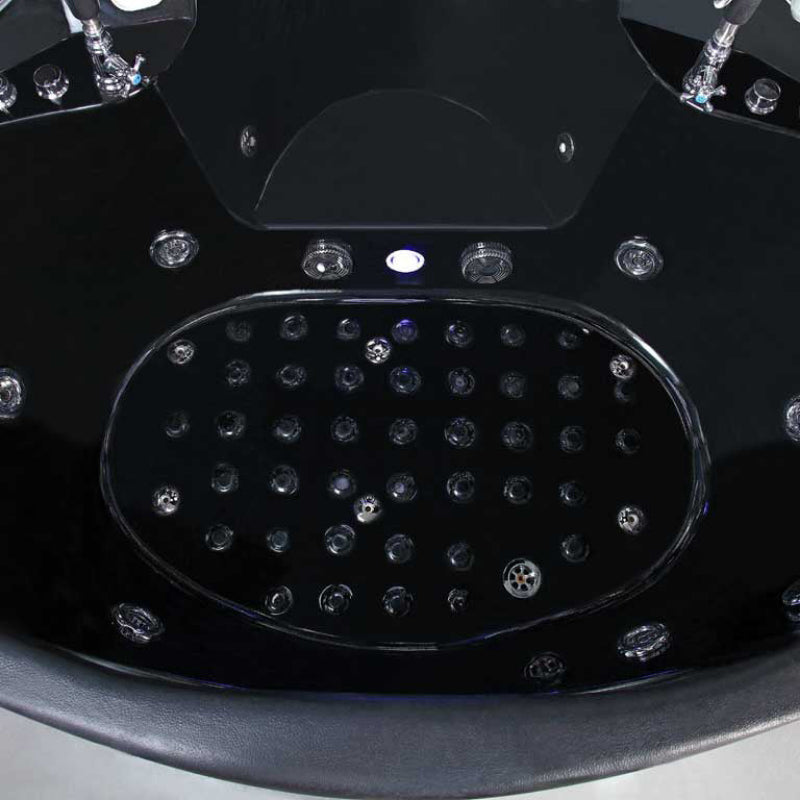 Maya Bath Valencia Steam Shower – Compact Corner Whirlpool Spa with TV, MP3 Audio & Full-Body Massage