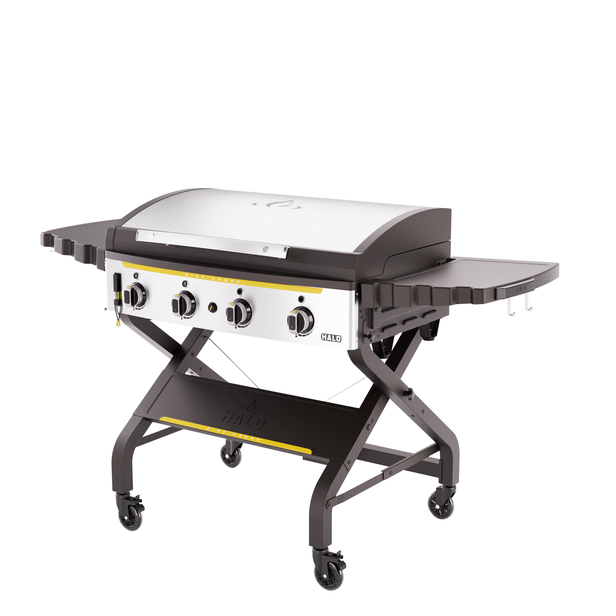 HALO Elite4B Outdoor Griddle with 720 sq in Inset Cooking Surface and Dual-Zone Burner System HZ-1001-XNA