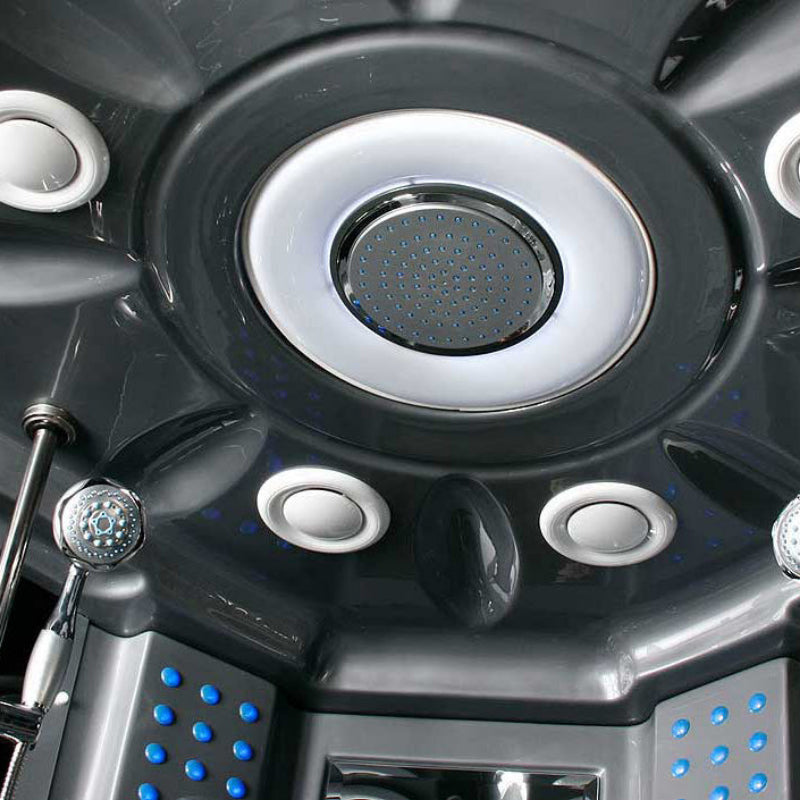 Maya Bath Valencia Steam Shower – Compact Corner Whirlpool Spa with TV, MP3 Audio & Full-Body Massage