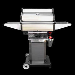 Phoenix SDSSOCP Stainless Steel Propane Gas Grill Head On Stainless Steel Pedestal Cart With Aluminum Base
