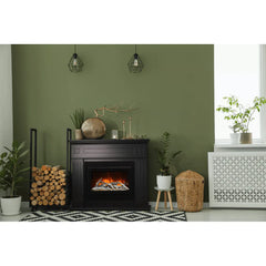 Amantii 26 Inch Lumina Smart Electric Fireplace Insert, Indoor/Outdoor, Smart Heater with WiFi & Crackling Sound, TRD-26