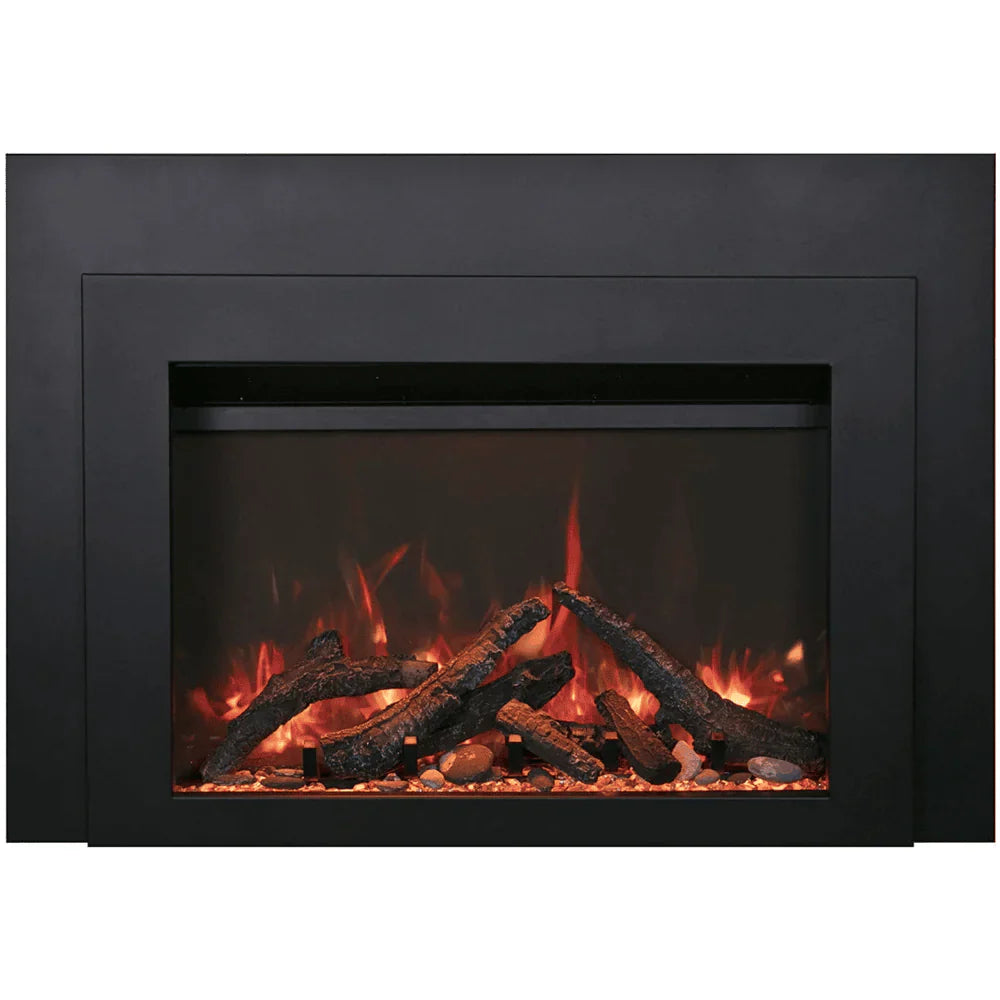 Amantii 30 Inch Lumina Smart Electric Fireplace Insert, Indoor/Outdoor, Smart Heater, TRD-30