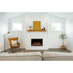 Amantii 33 Inch Traditional Bespoke Smart Electric Fireplace, Indoor/Outdoor, Built-In, WiFi & Remote Control, Crackling Sound, TRD-33