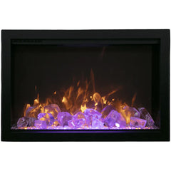 Amantii 38 Inch Traditional Bespoke Smart Electric Fireplace, Indoor/Outdoor, Smart Heater, TRD-38