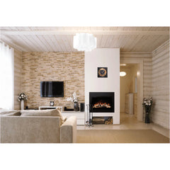 Amantii 38 Inch Traditional Lumina Smart Electric Fireplace, Indoor/Outdoor, Built-In Heater, WiFi, Crackling Sound, TRD-38