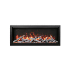 Amantii 100 Inch Symmetry Bespoke Extra Tall Electric Fireplace, Built-In, WiFi, Crackling Sound, Bluetooth Speakers, SYM-100-XT