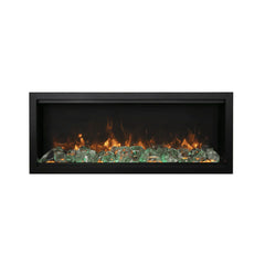 Amantii 100 Inch Symmetry Bespoke Extra Tall Electric Fireplace, Built-In, WiFi, Crackling Sound, Bluetooth Speakers, SYM-100-XT