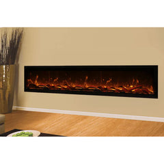 Amantii 100 Inch Symmetry Bespoke Extra Tall Electric Fireplace, Built-In, WiFi, Crackling Sound, Bluetooth Speakers, SYM-100-XT