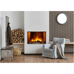 Amantii 38 Inch Signature Built-In Smart Electric Fireplace, Indoor Use, Optimyst Technology, Sleek Recessed Design, BI-TRD-38-SIG
