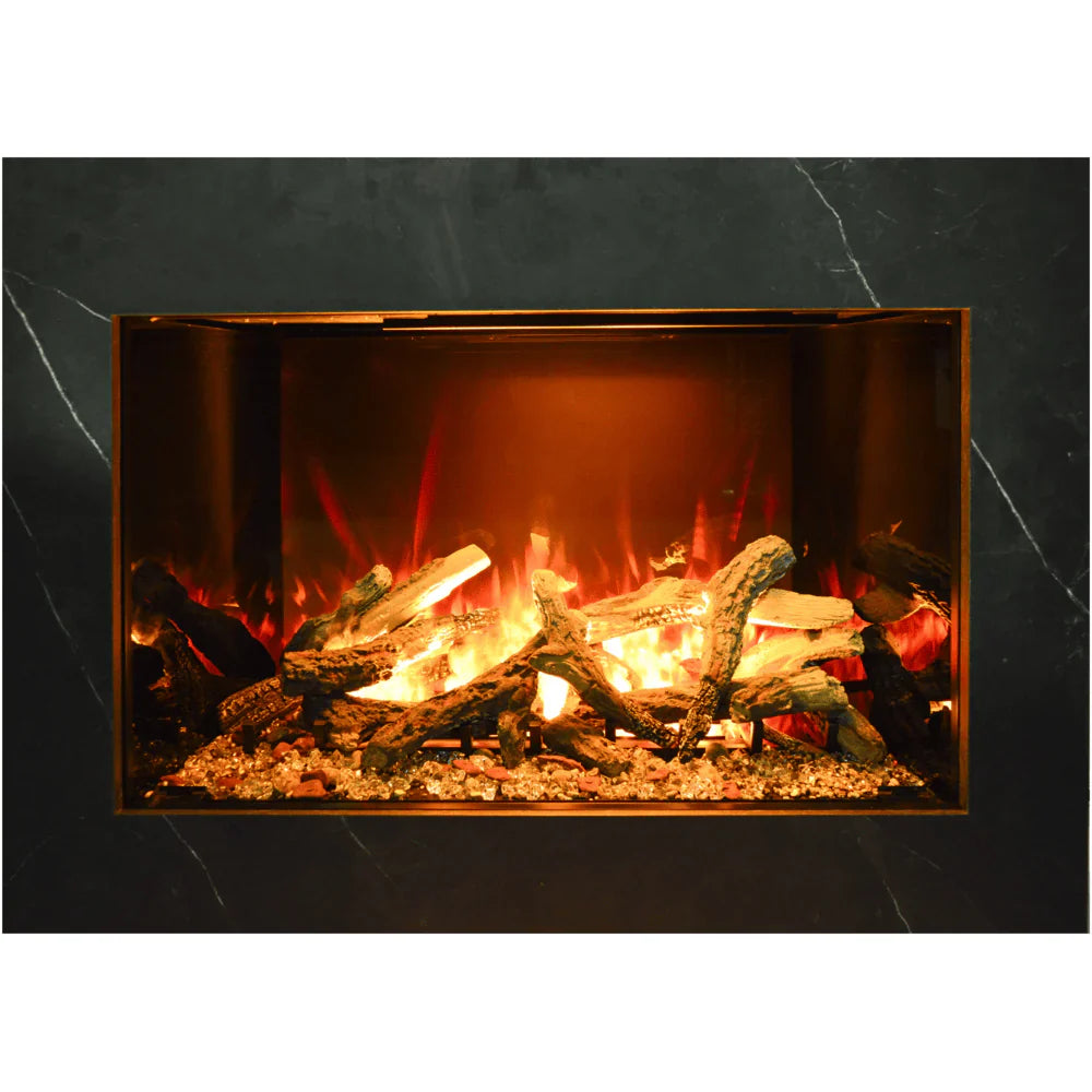 Amantii 38 Inch Signature Built-In Smart Electric Fireplace, Indoor Use, Optimyst Technology, Sleek Recessed Design, BI-TRD-38-SIG
