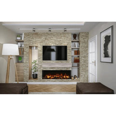 Amantii 50 Inch Panorama Extra Slim Lumina Smart Electric Fireplace, Indoor/Outdoor, BI-50-XTRASLIM