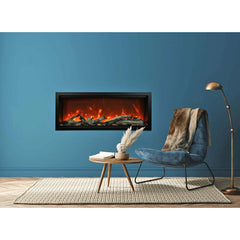Amantii 50 Inch Symmetry Bespoke Extra Tall Electric Fireplace, Built-In, WiFi, Crackling Sound, Bluetooth, SYM-50-XT