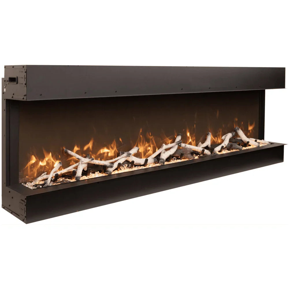 Amantii 50 Inch Tru View Slim Lumina Smart Electric Fireplace, Indoor/Outdoor, WiFi, Smart App Control, 50-TRV-SLIM-LUMINA