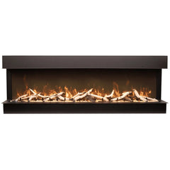 Amantii 50 Inch Tru View Slim Lumina Smart Electric Fireplace, Indoor/Outdoor, WiFi, Smart App Control, 50-TRV-SLIM-LUMINA