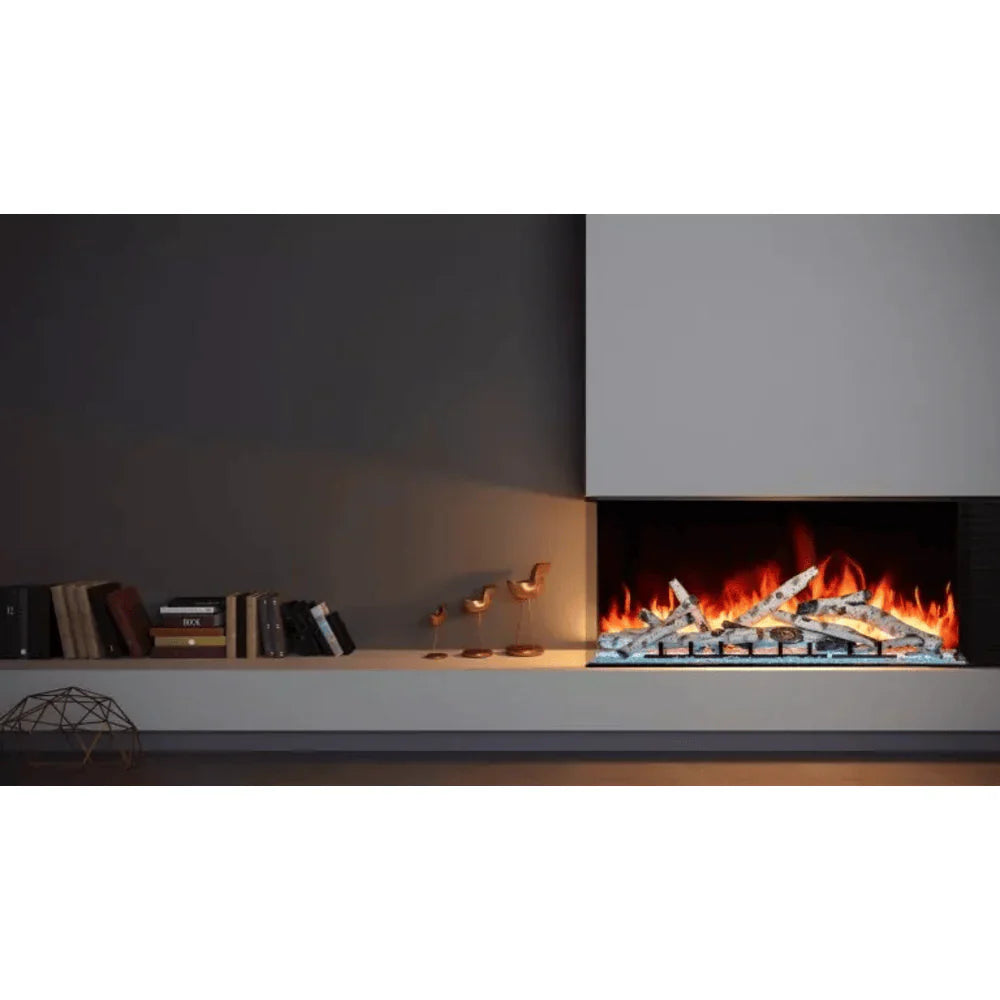 Amantii 55 Inch Tru View Bespoke Smart Electric Fireplace, Indoor/Outdoor, Built-In, TRV-55-BESPOKE