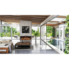 Amantii 65 Inch Tru View Bespoke Smart Electric Fireplace, Indoor/Outdoor, Built-In, TRV-65-BESPOKE