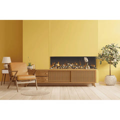 Amantii 65 Inch Tru View Bespoke Smart Electric Fireplace, Indoor/Outdoor, Built-In, TRV-65-BESPOKE