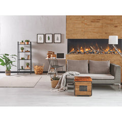 Amantii 72 Inch Tru View Extra Tall XL Smart Electric Fireplace, Indoor/Outdoor, Deep Viewing Area, Ultra-Tall Design, WiFi, App Control, 72-TRV-XT-XL