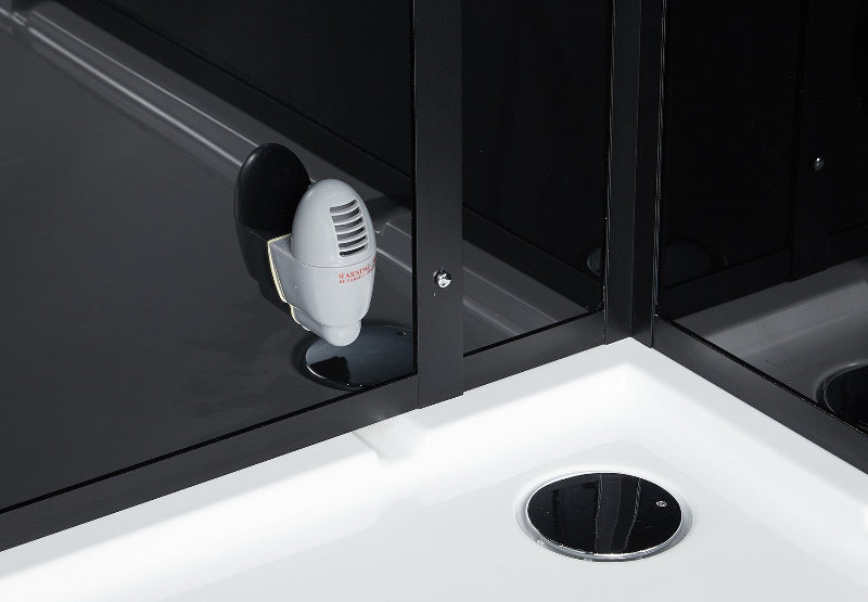 Maya Bath Platinum Anzio-L Steam Shower & Lucca Steam Shower – Compact Glass Enclosure with Smart TV & Full Body Massage