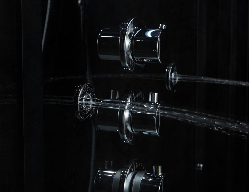 Maya Bath Platinum Anzio-L Steam Shower & Lucca Steam Shower – Compact Glass Enclosure with Smart TV & Full Body Massage