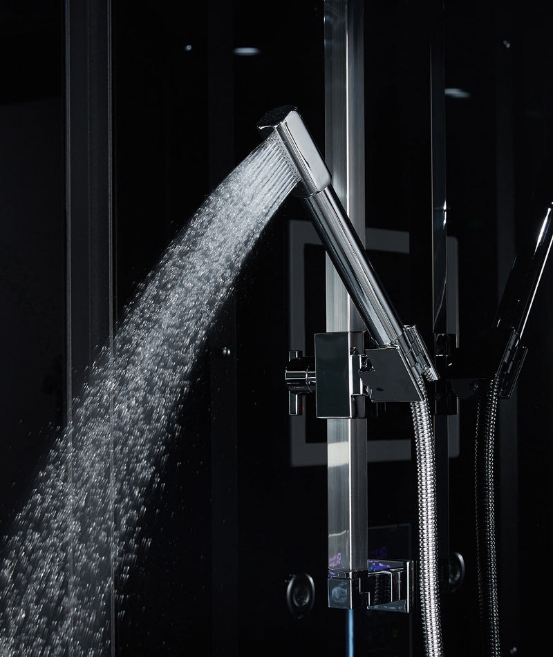 Maya Bath Platinum Anzio-R Steam Shower & Lucca Steam Shower – Compact Glass Enclosures with Smart TV, Full Body Massage