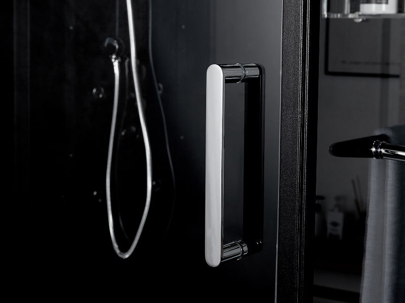 Maya Bath Platinum Anzio-L Steam Shower & Lucca Steam Shower – Compact Glass Enclosure with Smart TV & Full Body Massage