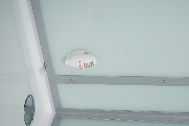 Maya Bath Platinum Anzio-L Steam Shower & Lucca Steam Shower – Compact Glass Enclosure with Smart TV & Full Body Massage