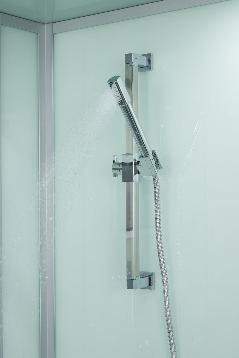 Maya Bath Platinum Anzio-R Steam Shower & Lucca Steam Shower – Compact Glass Enclosures with Smart TV, Full Body Massage
