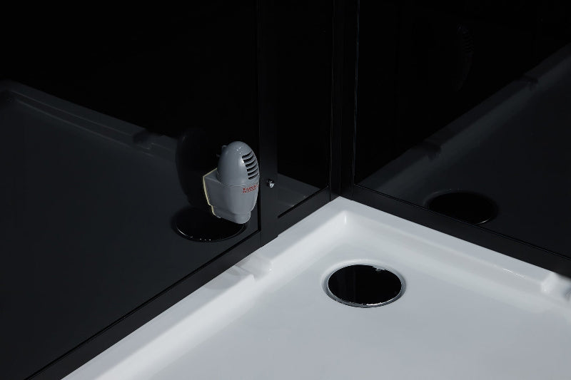 MAYA Bath Arezzo Steam Shower – 37" Compact Luxury Spa with TV, Bluetooth & 5KW Steam | Black or White