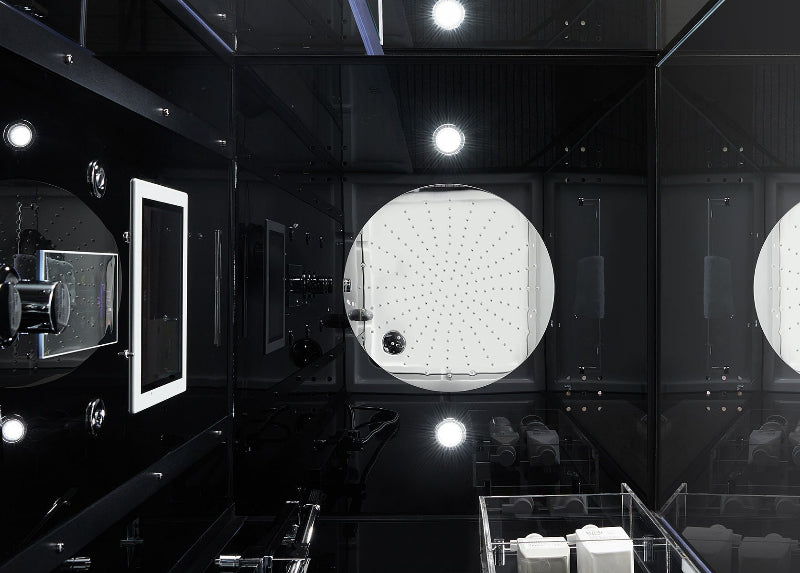 Maya Bath Platinum Arezzo-L Steam Shower – Luxury Whirlpool Spa with Smart TV & Massage Jets