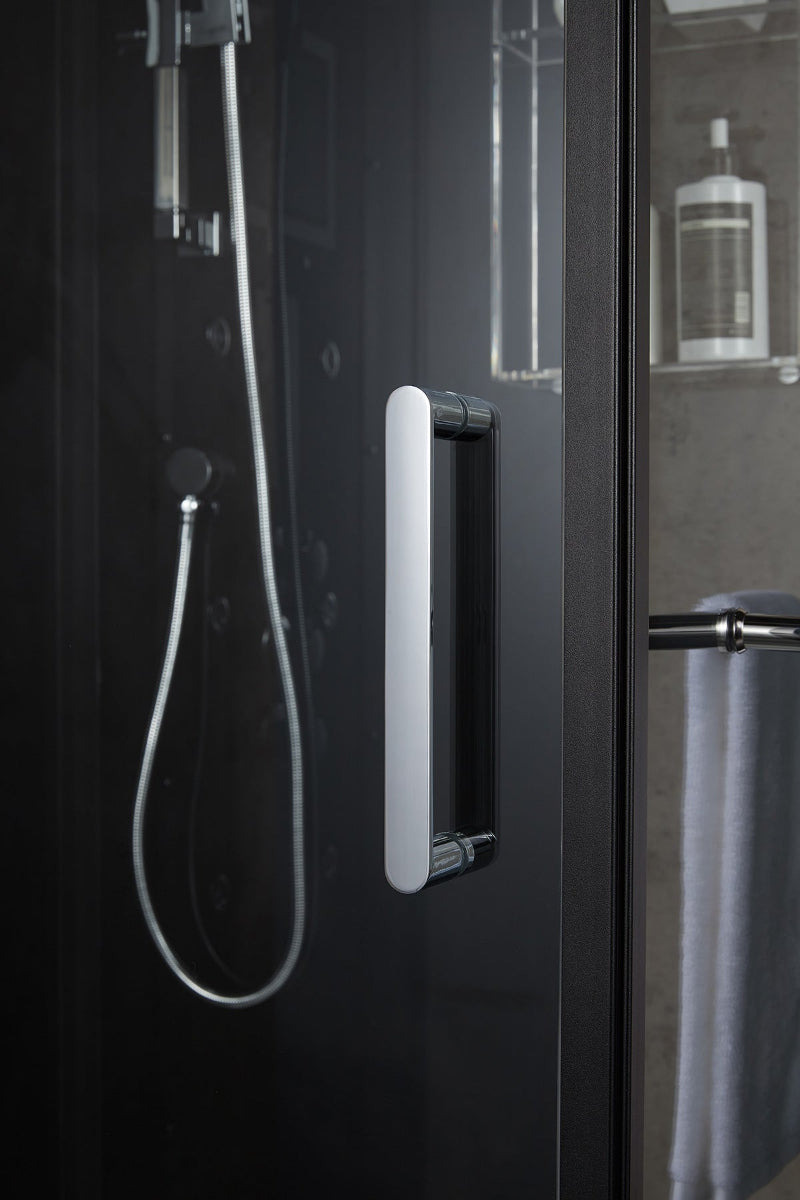 MAYA Bath Arezzo Steam Shower – 37" Compact Luxury Spa with TV, Bluetooth & 5KW Steam | Black or White