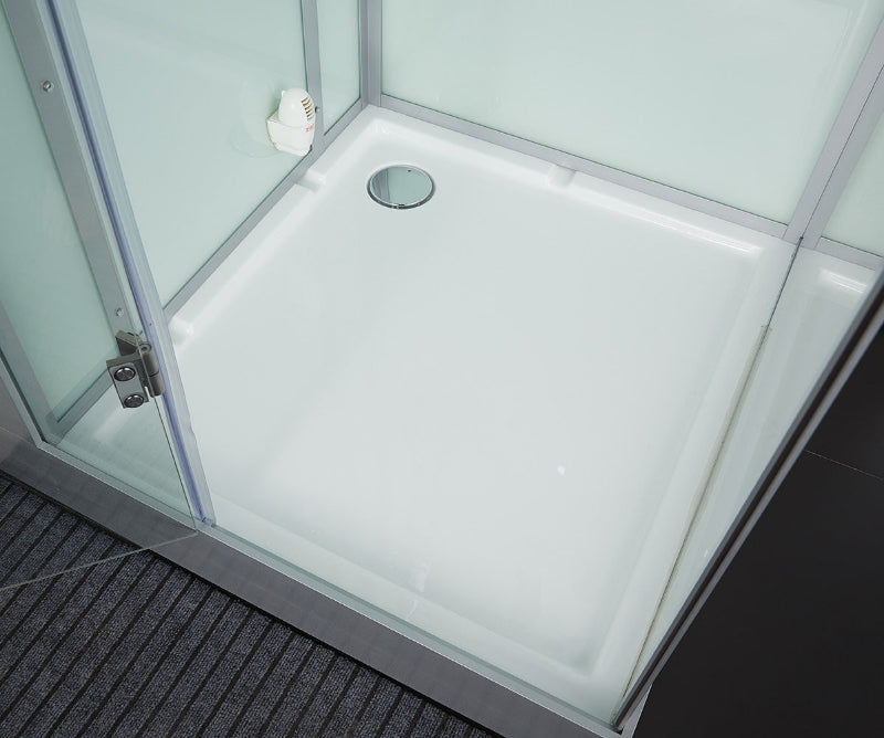 MAYA Bath Arezzo Steam Shower – 37" Compact Luxury Spa with TV, Bluetooth & 5KW Steam | Black or White