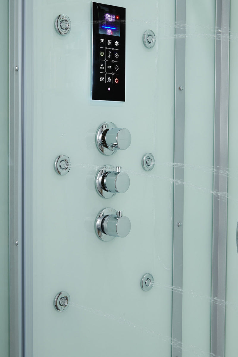 Maya Bath Platinum Arezzo-L Steam Shower – Luxury Whirlpool Spa with Smart TV & Massage Jets
