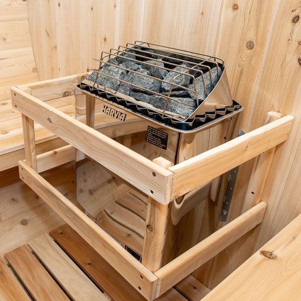 Dundalk LeisureCraft CT Tranquility Barrel Sauna - Wood-burning Heater CTC2345W