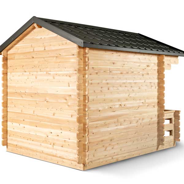 Dundalk LeisureCraft CT Georgian Cabin Sauna with Porch Electric Heater CTC88PE