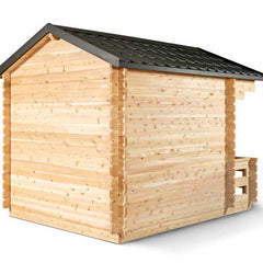 Dundalk LeisureCraft CT Georgian Cabin Sauna with Porch Electric Heater CTC88PE