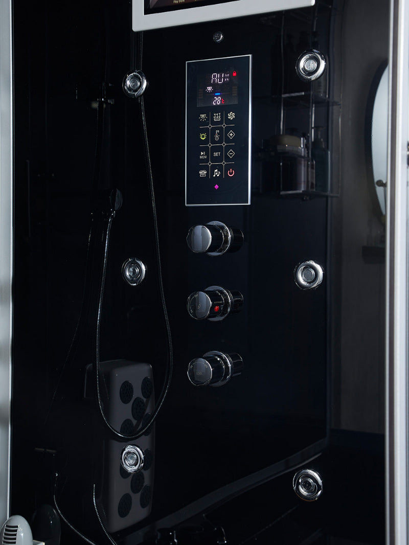 Maya Bath Platinum Catania-R Steam Shower & Catania Steam Shower – Luxury Corner Whirlpool & Entertainment Spa