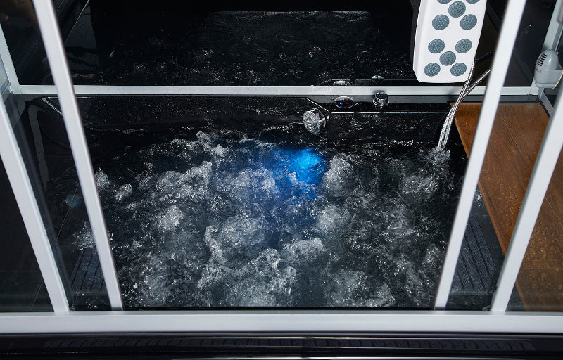 Maya Bath Platinum Catania-L Steam Shower & Catania Steam Shower – Luxury Corner Whirlpool Spa with Entertainment Features