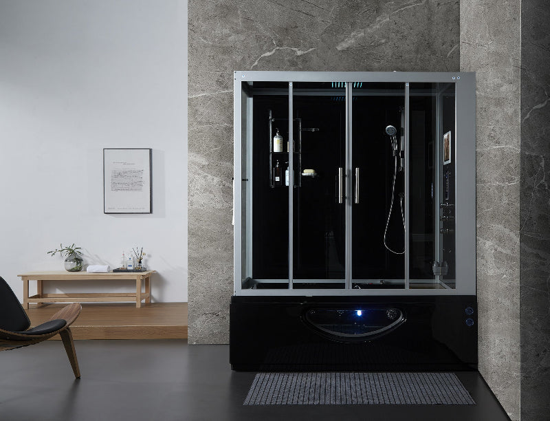 Maya Bath Platinum Catania-R Steam Shower & Catania Steam Shower – Luxury Corner Whirlpool & Entertainment Spa